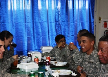 Massachusetts Adjutant General Carter visits troops in theater