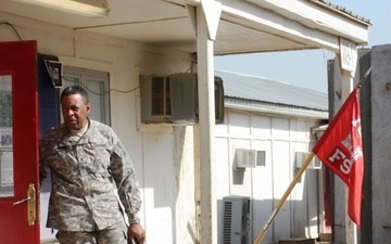 Massachusetts Adjutant General Carter visits troops in theater