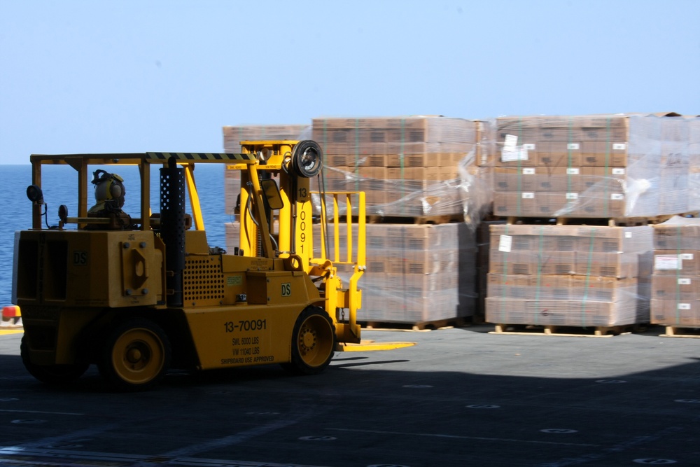 22nd MEU and USS Bataan Resupply
