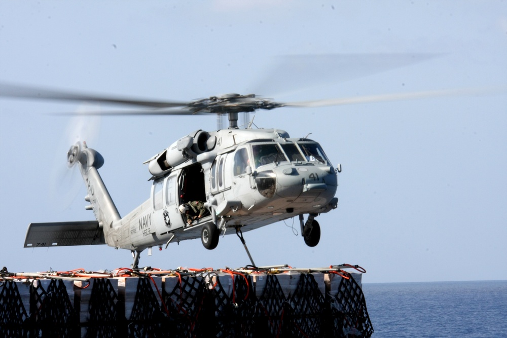 22nd MEU and USS Bataan Resupply