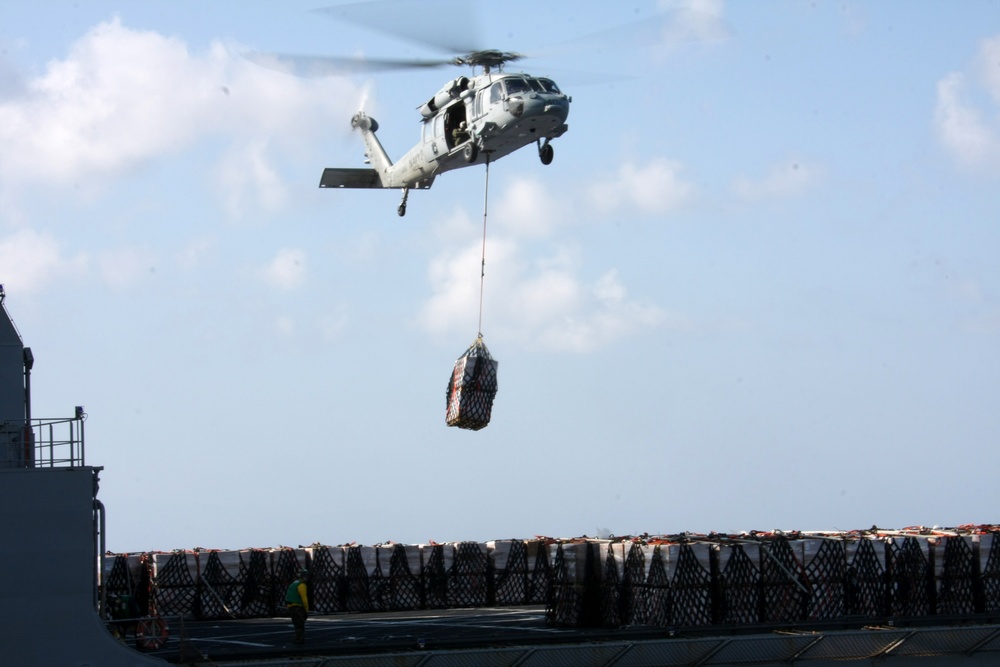 22nd MEU and USS Bataan Resupply