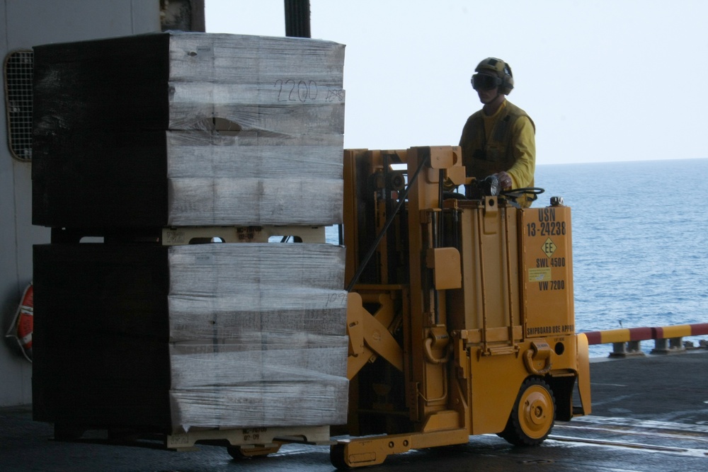 22nd MEU and USS Bataan Resupply