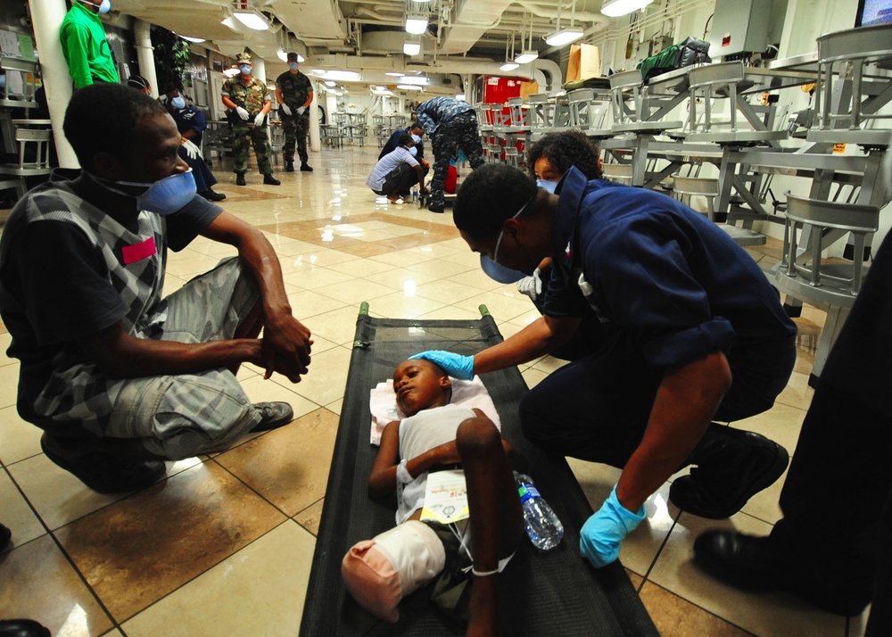 USS Carl Vinson Provides aid in Haiti