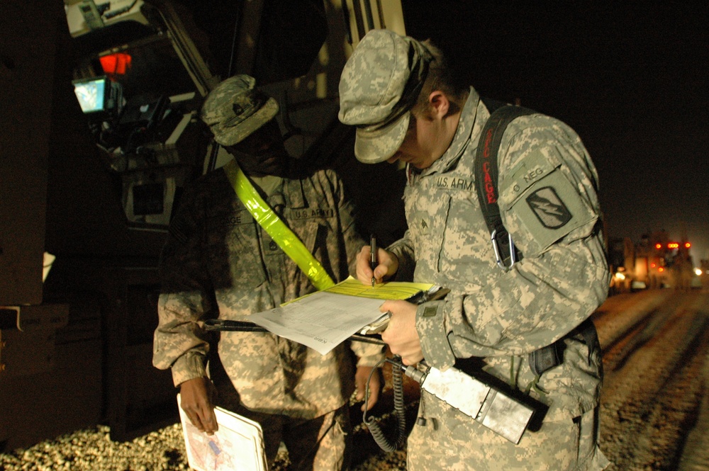 Mississippi Guardsmen convoy all night, work all day