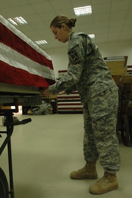 Soldiers prepare fallen heroes for final homecoming
