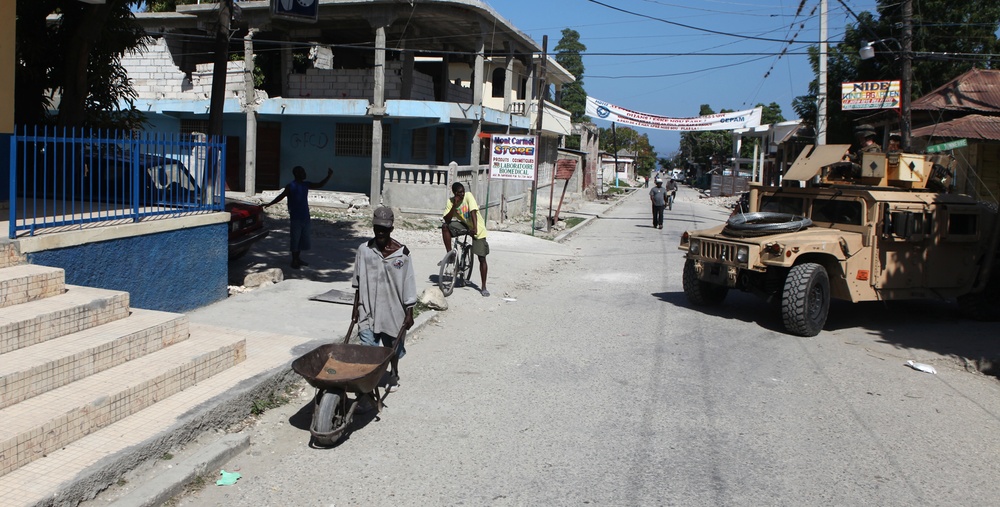 The 22nd MEU has distributed supplies in the area to aid earthquake victims