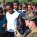 Marines deliver supplies via helicopter
