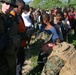 Marines deliver supplies via helicopter