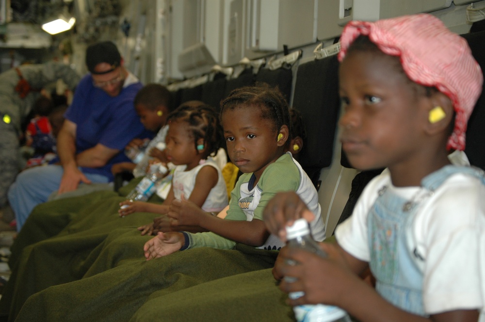Orphans Leave Haiti