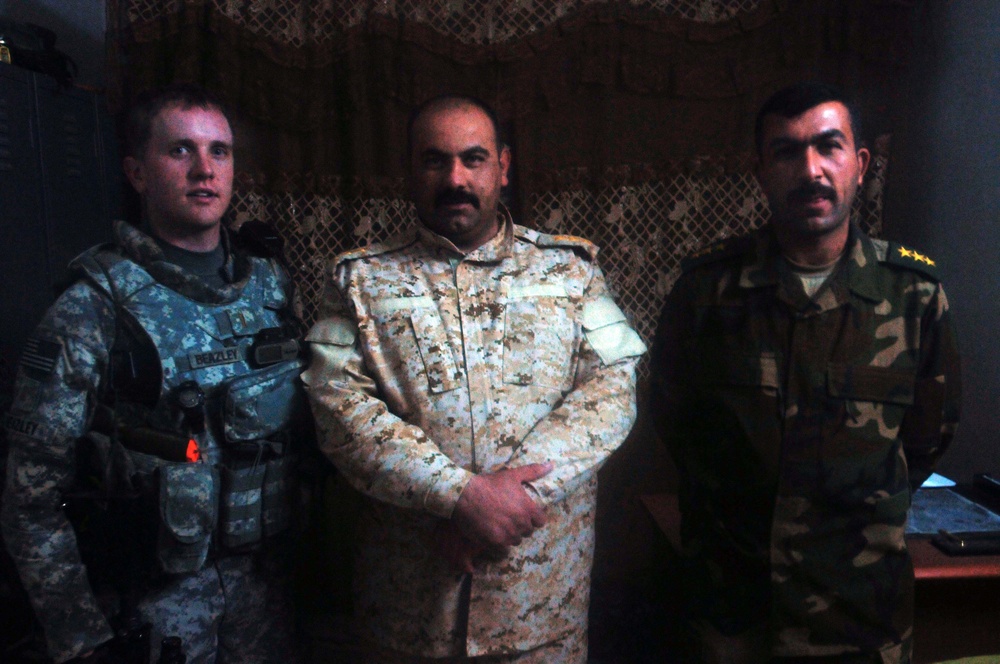 Hailstorm Soldiers roam at night with Iraqi forces