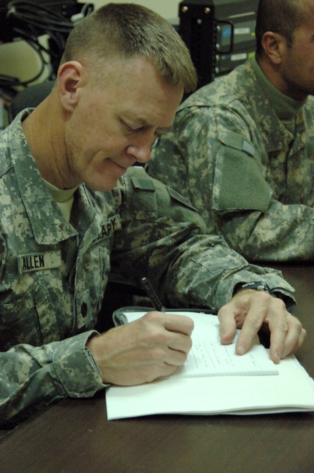 Iraqi army leaders conduct key leader engagement