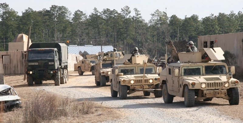 Camp Shelby combat outpost situational exercise