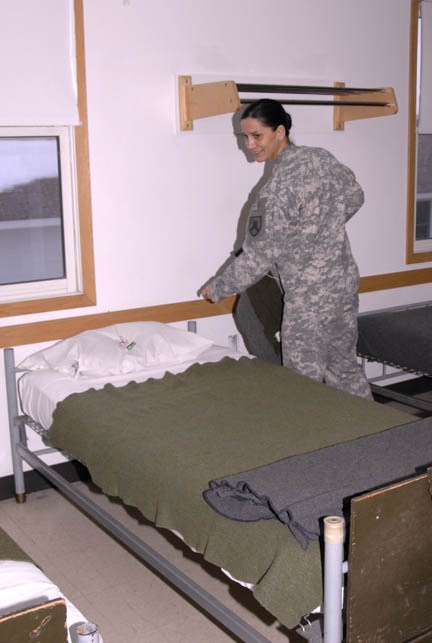 Soldiers Arrive to Mints on their Pillows