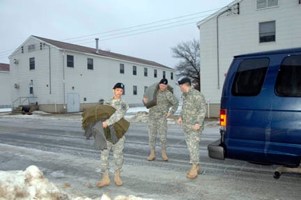 Soldiers Arrive to Mints on their Pillows
