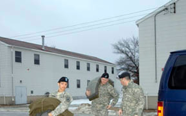 Soldiers Arrive to Mints on their Pillows