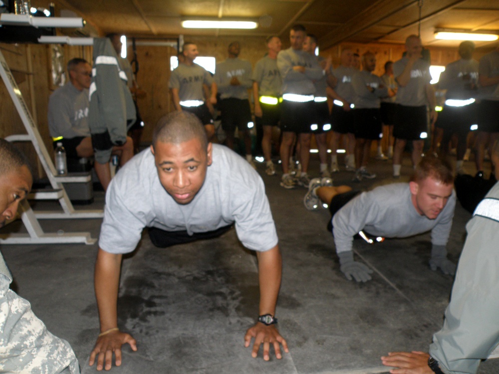 Physical training is a great pastime for 751st CSSB Soldiers