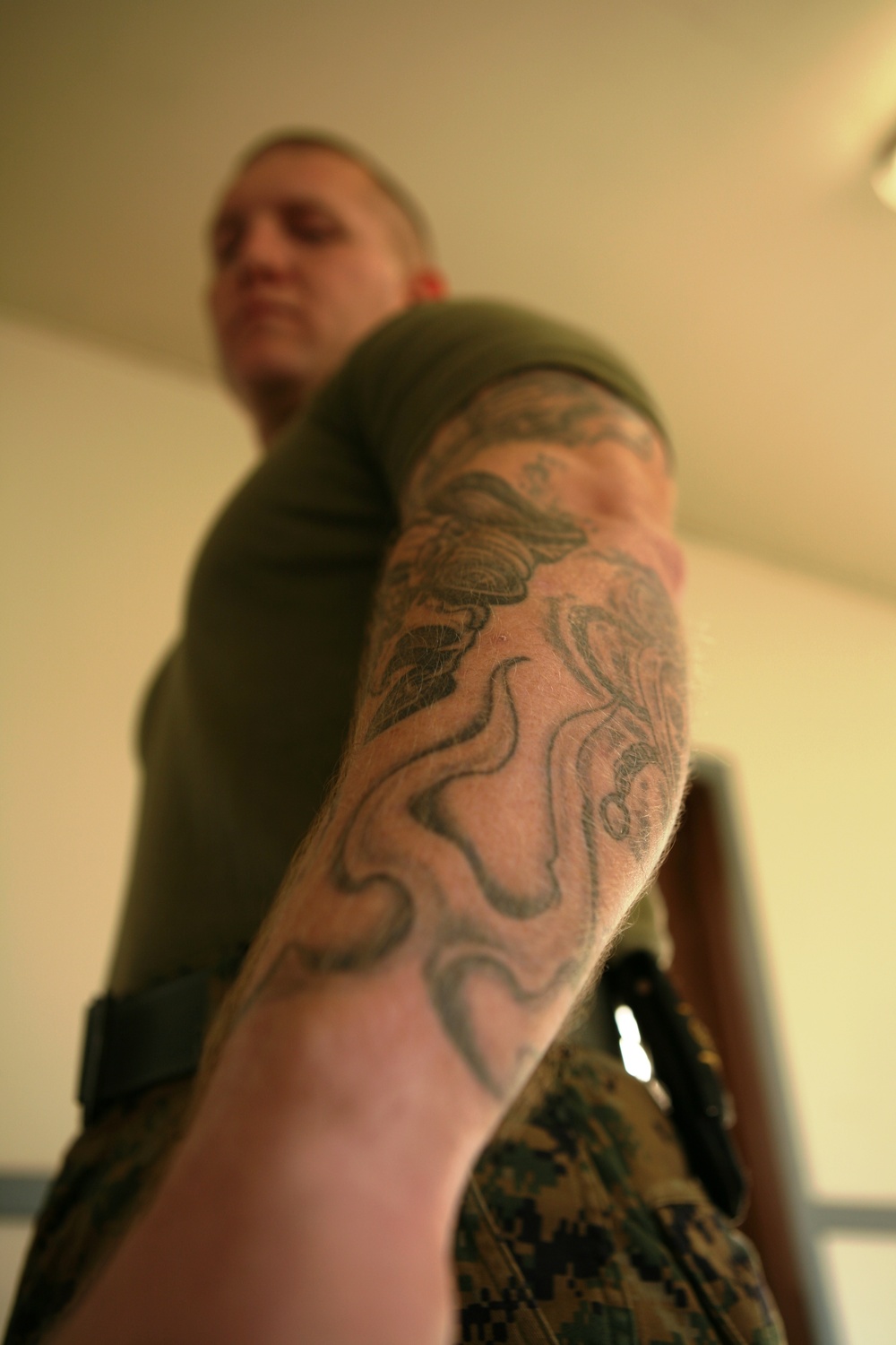 Marine Tattoo Design for Men