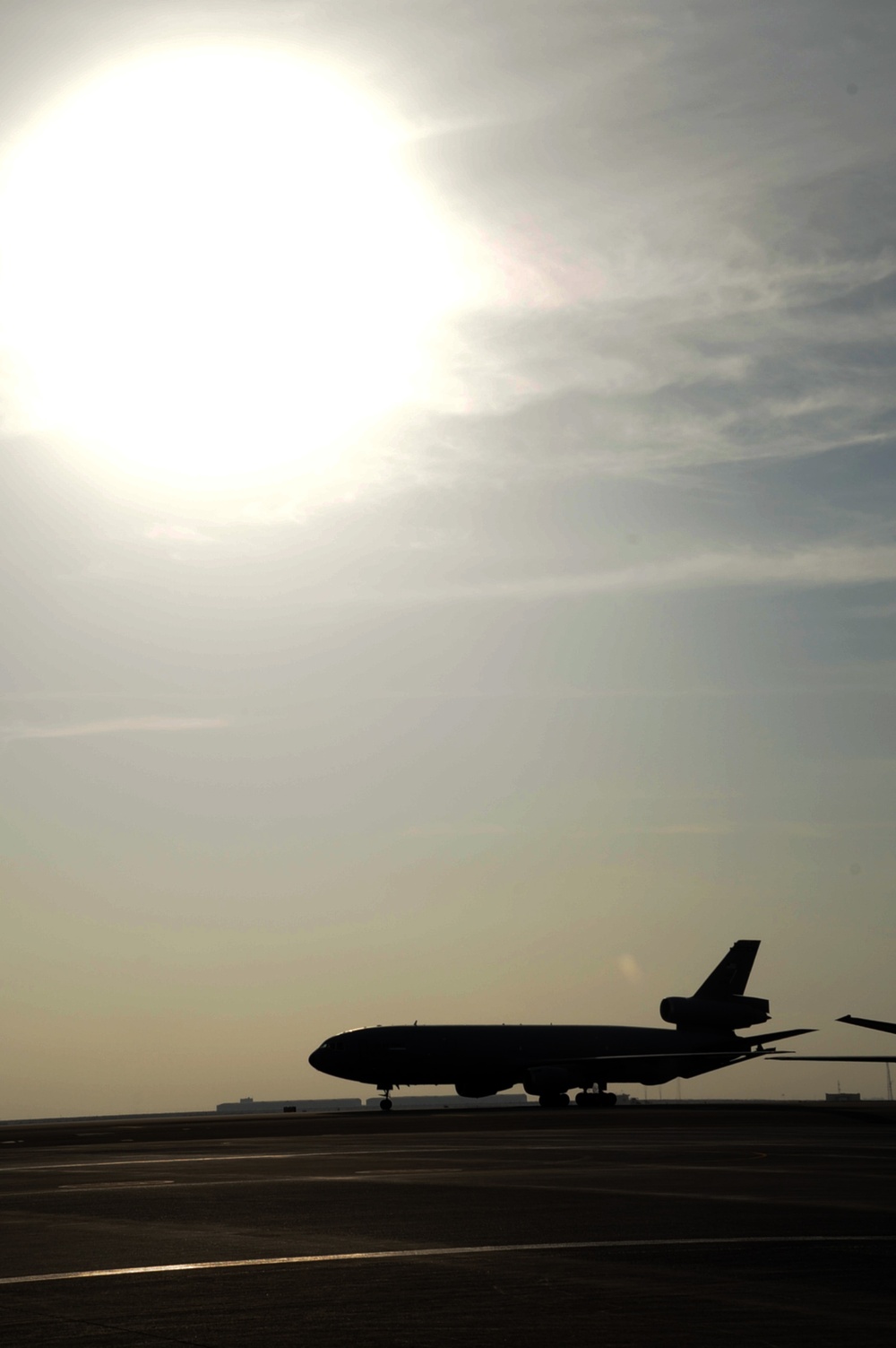KC-10 Returns From Combat Air Refueling Mission