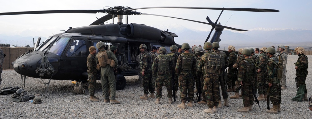 Afghan national army training