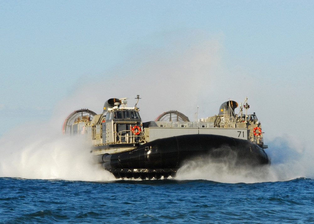 LCAC's deliver, sailor dsitribute