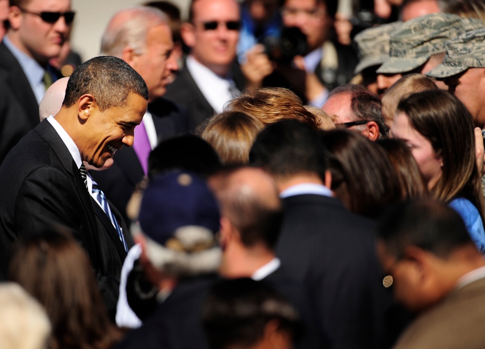 President, Vice President Arrive at MacDill