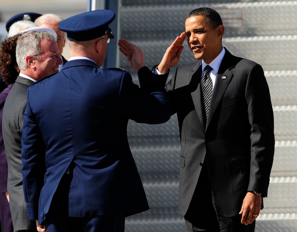 President, Vice President Arrive at MacDill