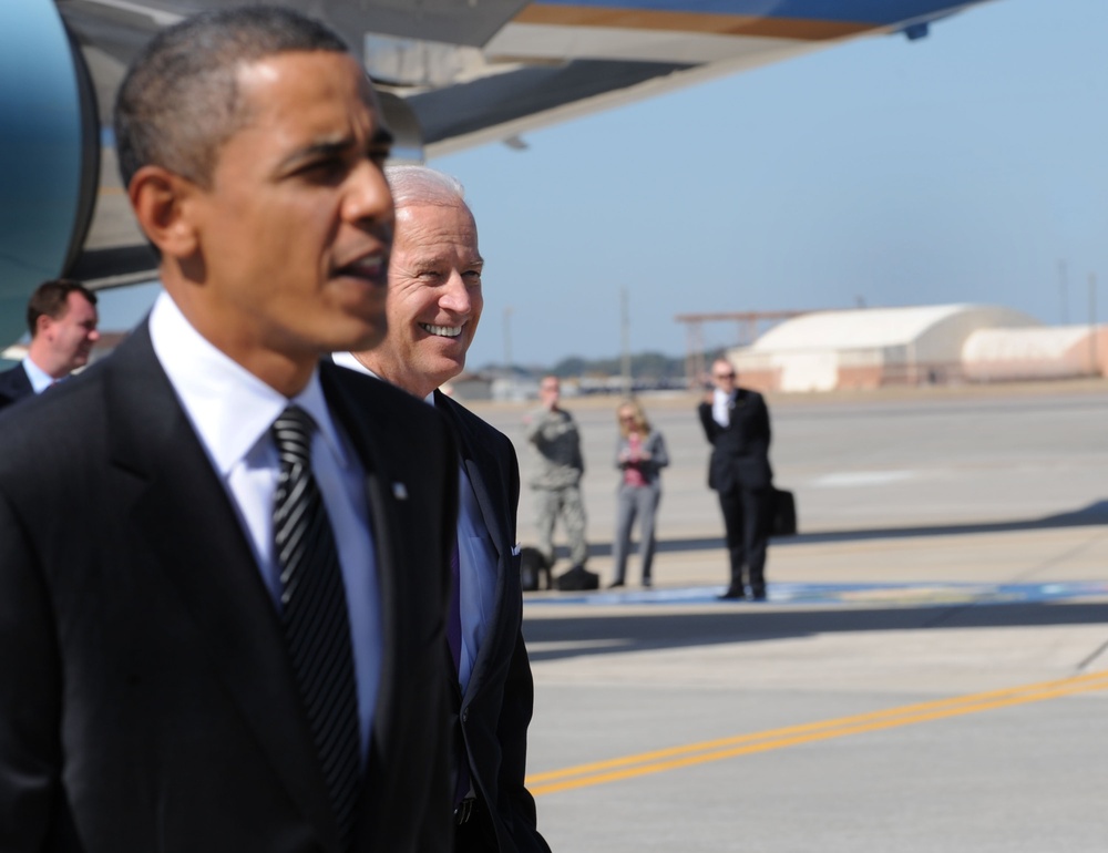 President, Vice President Arrive at MacDill