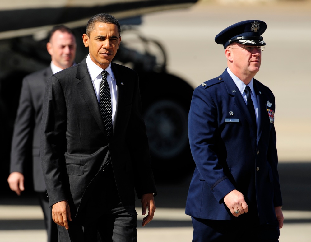 President, Vice President Arrive at MacDill