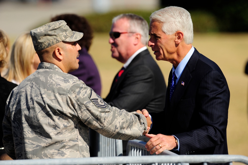 President, Vice President Arrive at MacDill