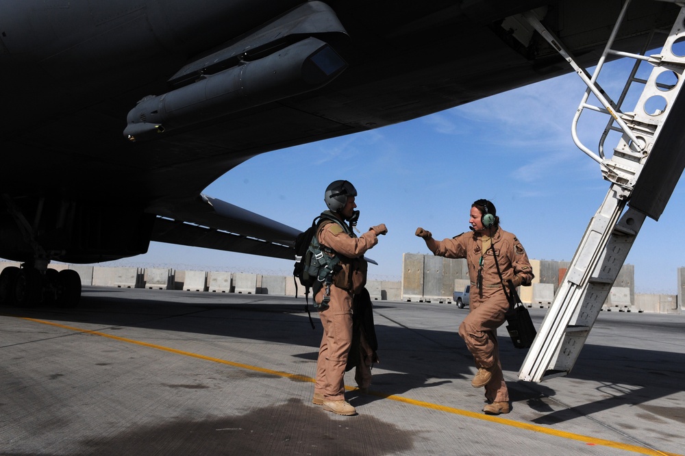 Bombers keep watch over operations in Southwest Asia