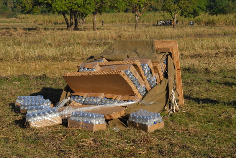 Supply drop in Haiti