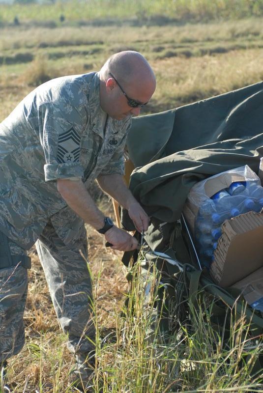 Supply drop in Haiti