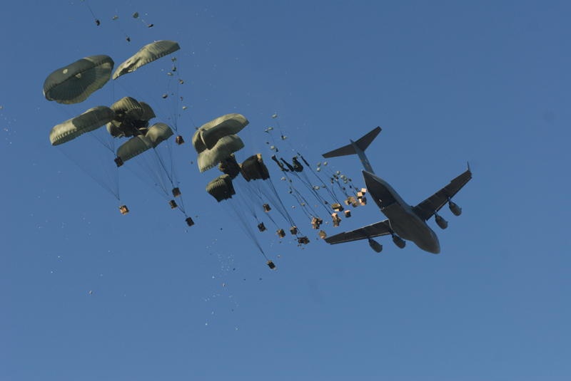 Supply drop in Haiti