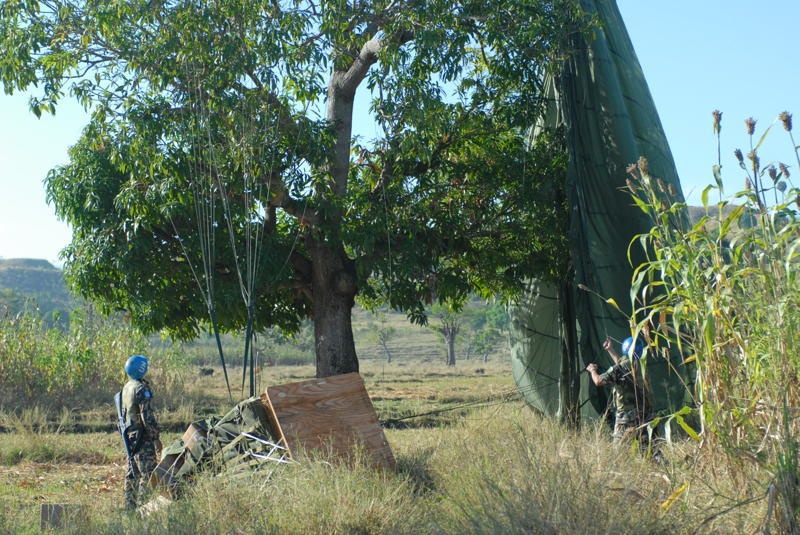 Supply drop in Haiti