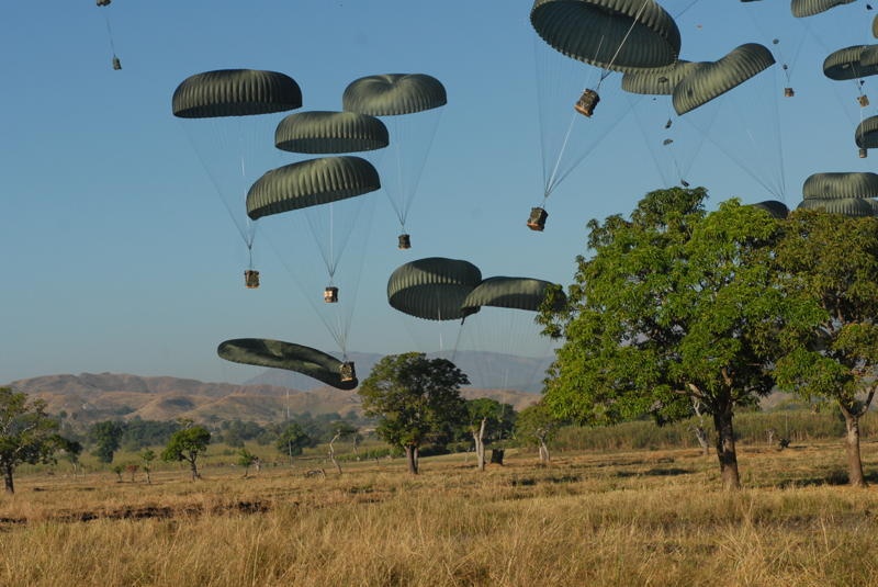 Supply drop in Haiti