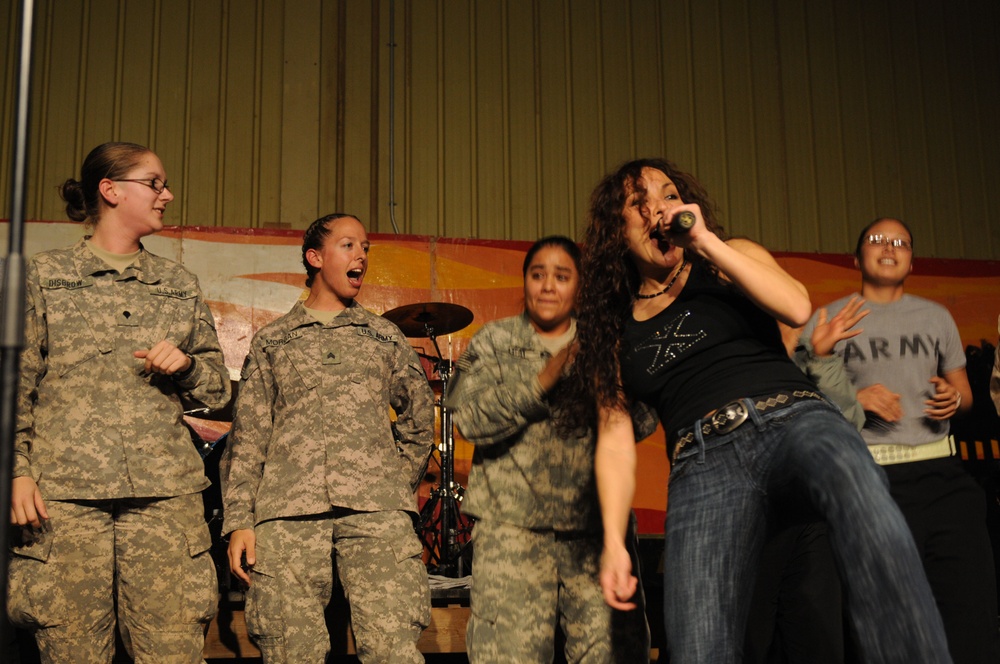 Speicher service members rock out with 'the girls'