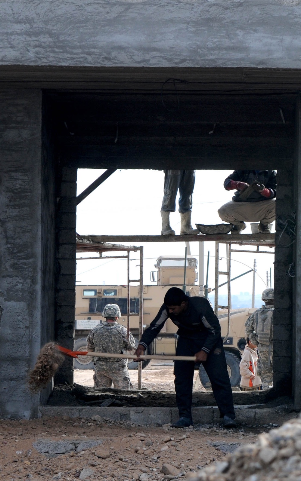 I-BIZ, Iraqis Near Completion of New Village School