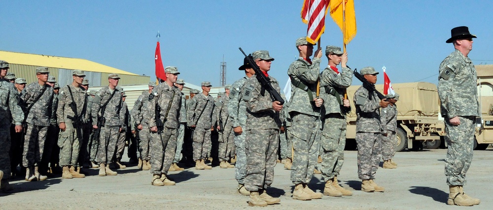 Cavalry takes 'reins' of command at Forward Operating Base Falcon in Iraq