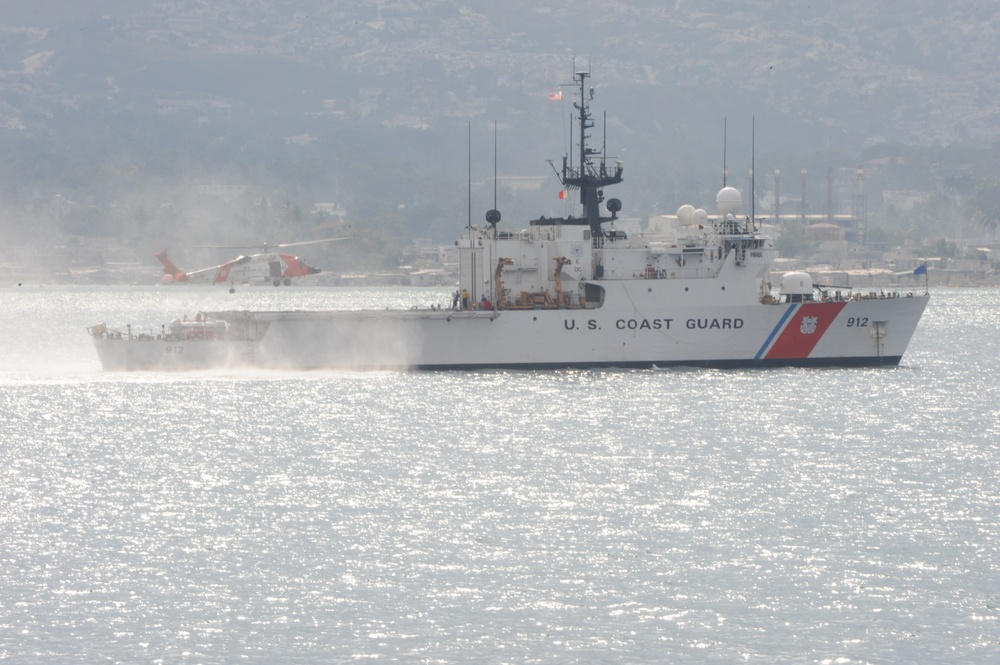 Coast Guard in the Port of Port-au-Prince Haiti