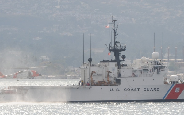 Coast Guard in the Port of Port-au-Prince Haiti