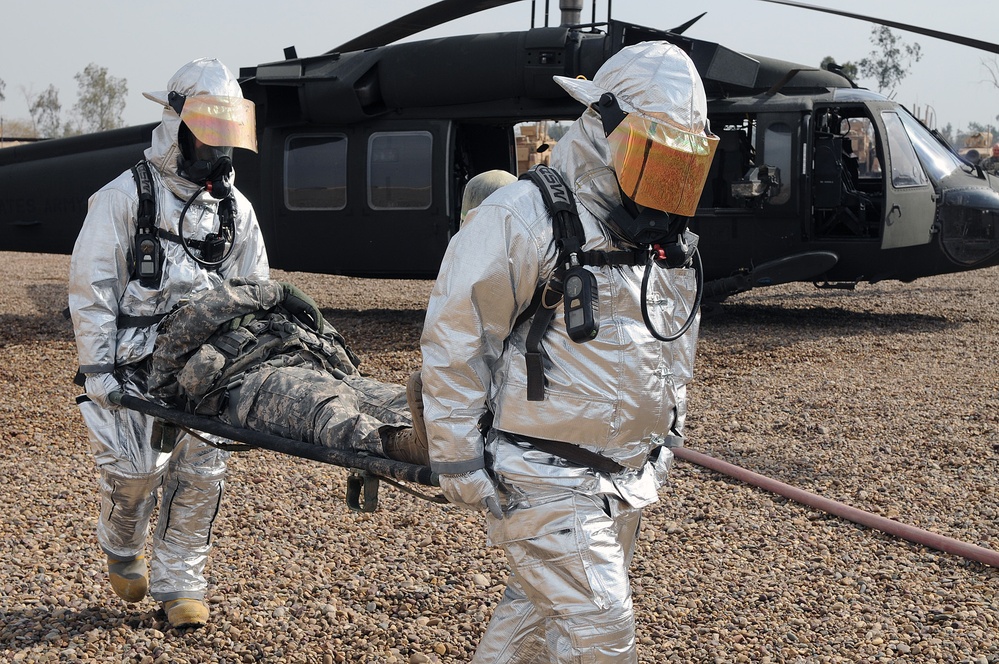 Camp Liberty first responders conduct drill to ensure proficiency