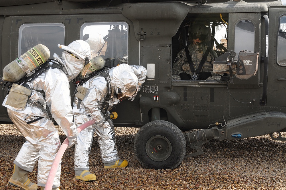 Camp Liberty first responders conduct drill to ensure proficiency