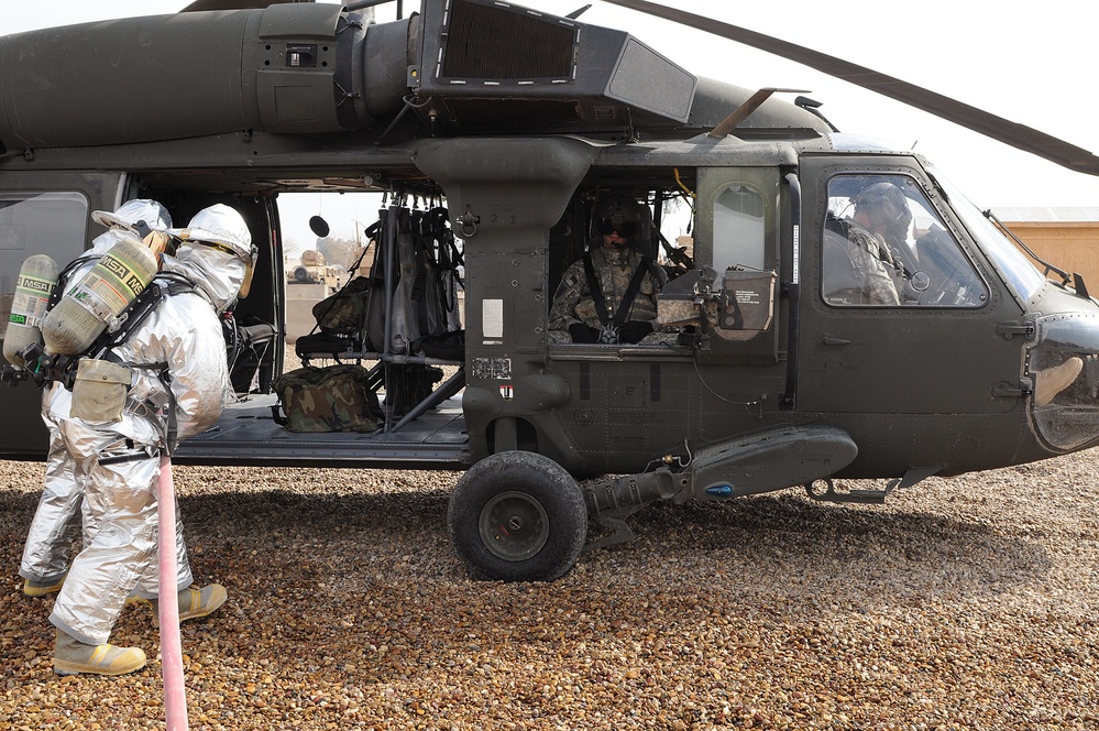 Camp Liberty first responders conduct drill to ensure proficiency