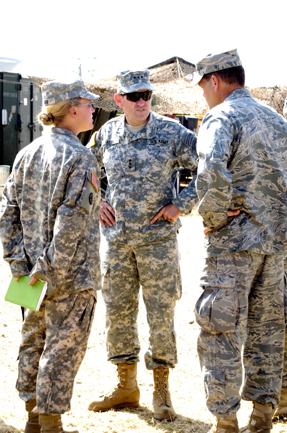 Gen. Keen Visits JTF-PO Camp
