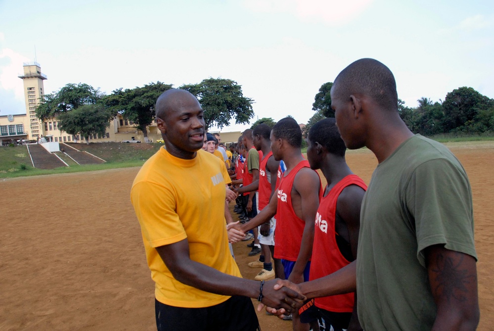 USS Samuel B. Roberts in Sao Tome and Principe