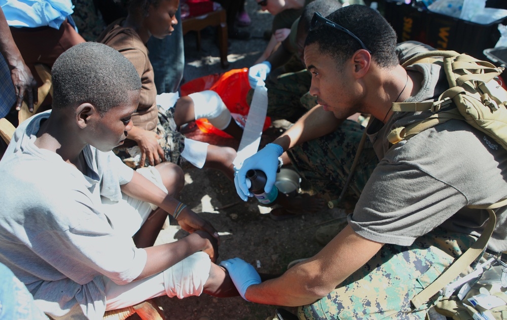 22nd MEU's ongoing effort to provide relief aid in support of Operation Unified Response