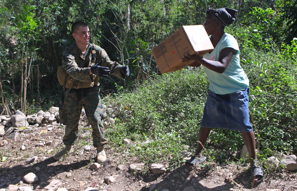 22nd MEU's ongoing effort to provide relief aid in support of Operation Unified Response