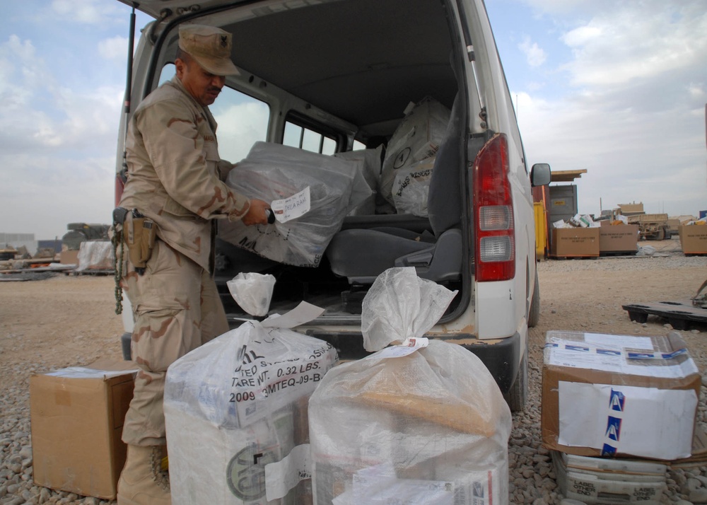 NMCB 74 Supply Dept on the Job at Camp Krutke