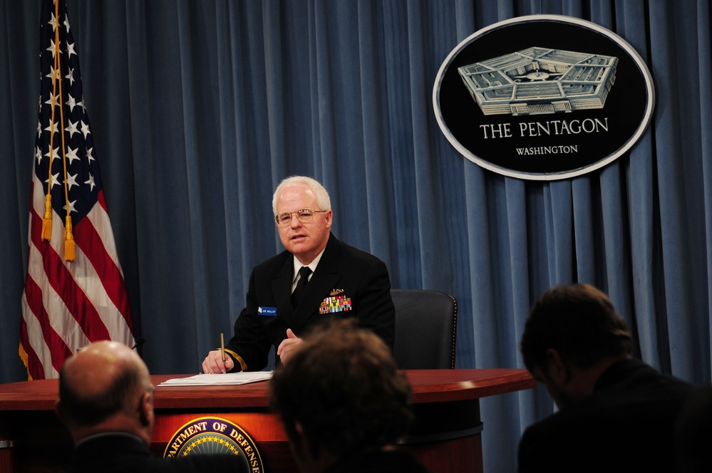 Press conference at the Pentagon