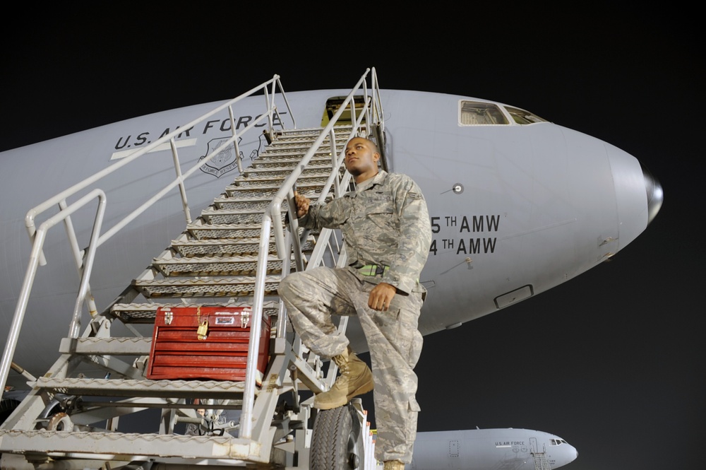 Joint Base McGuire-Dix-Lakehurst Airman, Wilson native, keeps KC-10s flying for Southwest Asia missions